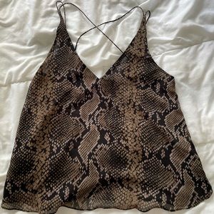 Zara Snake print tank top